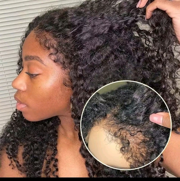 SUBELLA WIG 24 INCHES 4C EDGES KINKY CURLY HAIR 8X5 GLUELESS LACE 24 Inches - Picture 8 of 16